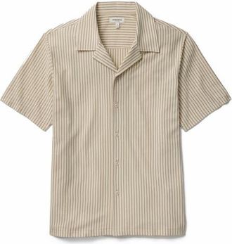 Bonobos Stripe Knit Cotton Blend Camp Shirt in Carter Stripe at Nordstrom, Size Xx-Large