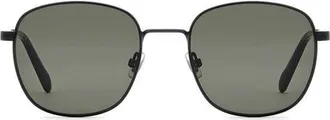 Fossil 53mm Square Sunglasses in Matte Black/brown at Nordstrom