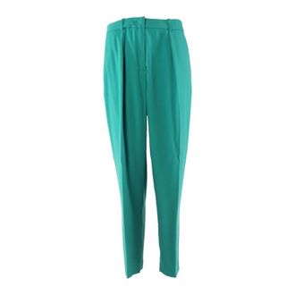 Pinko Wide Broeken - Dames - Wijde Broeken - Groen - S - Broeken