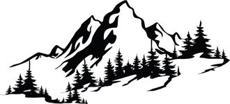 Jelmoli-Shop Wanddekoobjekt »Wallxpert Mountain 67 x 30 cm Metall«