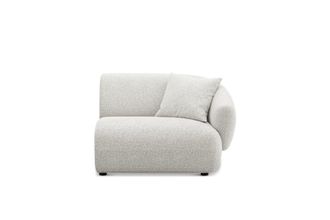 Castlery Auburn Right Arm Sofa Customized, (Performance Boucle) Light Grey, Spill Resistant, Modular for Castlery Sofas