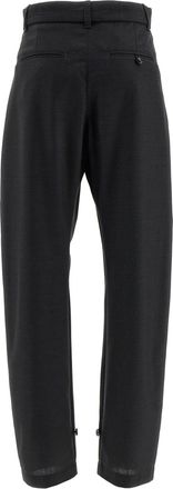 Christophe Lemaire Curved Tailored Wool Trousers - Black