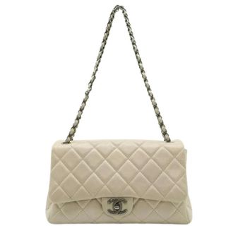 Chanel Pre-owned Matelasse Shoulder Bag - Dames - Pre-owned - Beige - Maat: ONE Size Leer