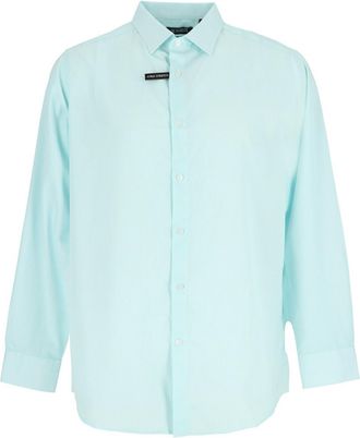 Scotch & Soda Herenoverhemd met lange mouwen en strepen (Wit/lichtgroen)