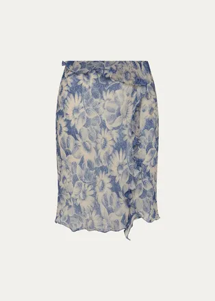 Sir. Lilia Ruffle Midi Skirt