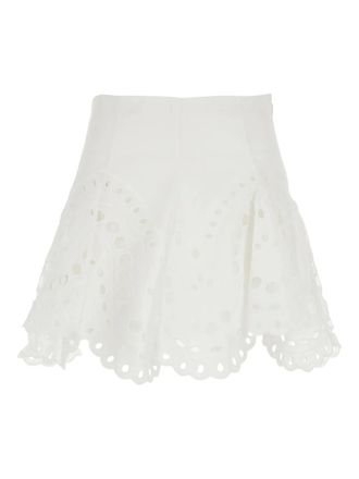Charo Ruiz Ibiza Sail eyelet skirt - White