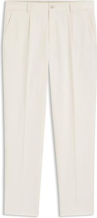 BOSS Tapered-fit pants in Italian micro-patterned fabric