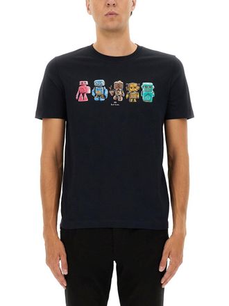 Paul Smith Robot Print T-Shirt