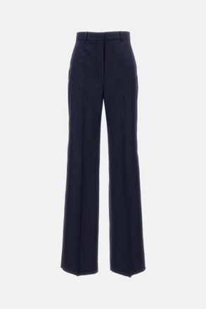 Max Mara Dark Blue Straight Trousers