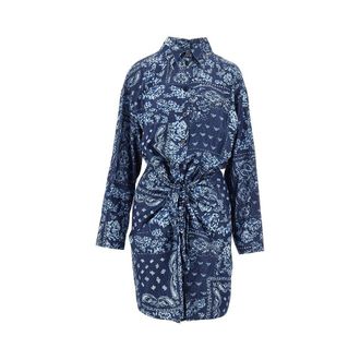 Emporio Armani Bandana print chambray mini dress Woman 38