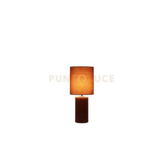 Searchlight Searchlight - Lampada da tavolo Groove 1Lt, arancione bruciato con paralume abbinato