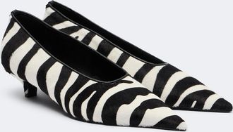 Toteme Zebra-print calf hair pumps