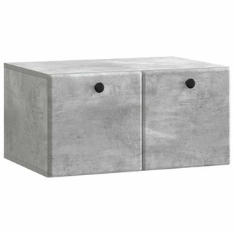 vidaXL Mueble De Tv De Pared 59,5 X 41 X 30 Cm Gris Hormig&oacute;n Vidaxl