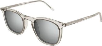 Saint Laurent Iconische Zonnebril SL 623 004 - unisex - Zonnebrillen - Beige - 49 MM - Accessoires