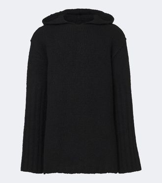 Rick Owens Hooded cashmere and silk sweater