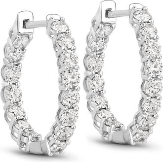 Diana M. Jewels Lab Grown Diamond F/C Round 2.50mm ( 0.068Pt ) - 30Pcs ( Straight-Post ) ( Inner Diameter: 15mm ) ( Outer Diameter: 21mm ) ( CLARITY VS ) ( With J Bac