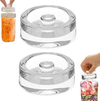 OEM 2 Piezas, Mason Abertura Contrapesos Vidrio Fermentaci&oacute;n Conservas Abertura Transparentes, Contrapesos Fermentaci&oacute;n Vidrio Abertura Pesos Vidrio