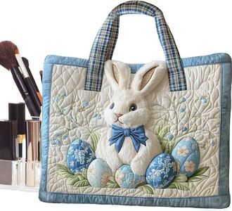 Generic Canvas Carryall - Rabbit Theme Handheld Satchel, Festive Holiday Egg Hunt Pouch with reinforced stitching balanced handles, spacious organizer purpose