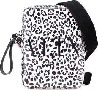 Valentino Pre-owned Womens Crossbody Animal Print Bag - White Leather - One Size