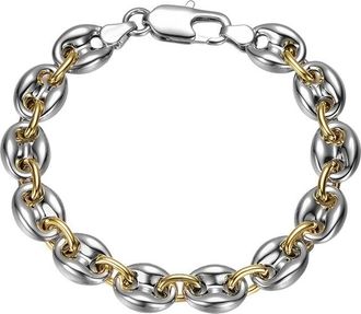 Rachel Glauber Plated Link Chain Bracelet