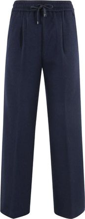 Circolo 1901 Wijde Pijpen Broek - Dames - Wijde Broeken - Blauw - S - Broeken