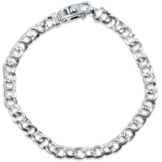 Pompeii3 Mens Link 14k Gold (17gram) or Platinum (28gram) 6mm Bracelet 8