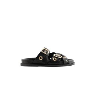 Maison Toufet Schoenen, Dames, Zwart, 41 EU, Leer, Sandale Karine