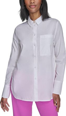 Halston Heritage Long Sleeve Button Down Blouse
