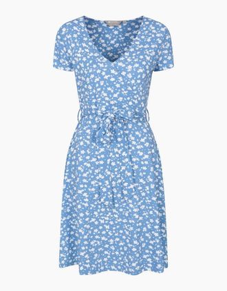 Mountain Warehouse Womens Mountain Warehouse Womens/Ladies Santorini Jersey UV Protection Wrap Dress - Blue - Size: 20