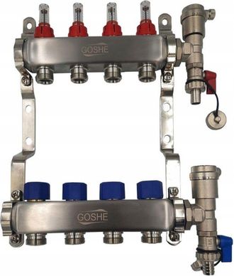 OEM Colector De Acero Inoxidable De 6 Circuitos Goshe