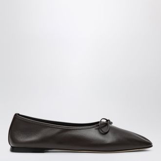 Dear Frances Ballerine Gala in pelle color espresso