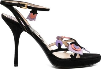 Prada Sandali Tulip Strap 100mm - Nero