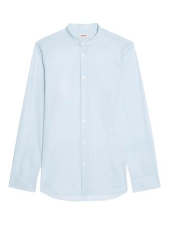 Zadig&Voltaire Officier Voile cotton shirt - men - Cotton - S - Blue