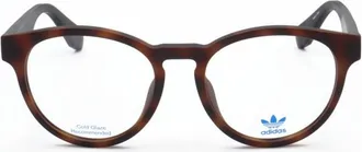 adidas Unisex Brown Round Eyeglass Frames OR5008