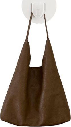 Generic Leather Tote Bag - Stylish Shoulder Tote Bag | PU Leather Tote Women Shoulder Bag, Large Capacity Tote Purse for Travel, Shopping, Brown, Refer to des