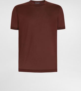 Dolce & Gabbana T-shirt M/corta Giro - Man T-shirts And Polos Red 46