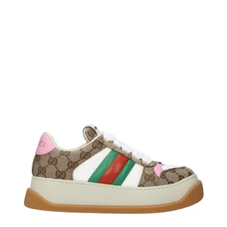 Gucci Damess Stoffen sneakers beige/roze