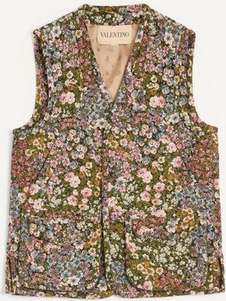 Valentino Valentino Gobelin Waistcoat with Jacquard Apr&egrave;s LHiver Pattern Man MULTICOLOUR 48