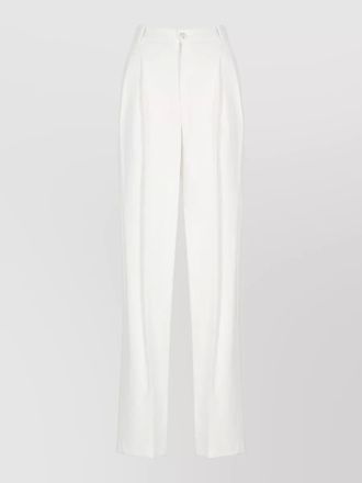 Elisabetta Franchi high waist trousers pleats pockets belt loops