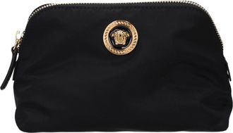 Versace Beauty Case Donna Schwarzer Stoff