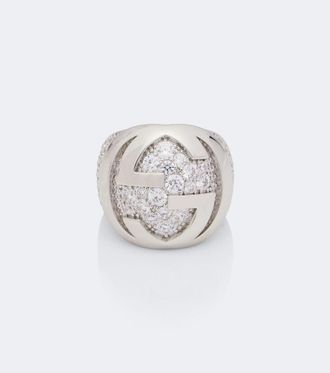 Gucci Anillo Interlocking G adornado