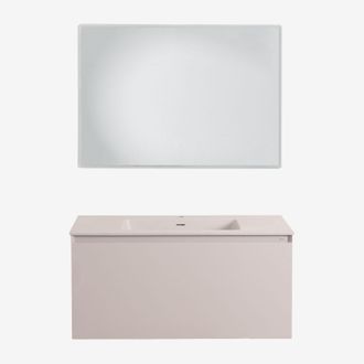 Sklum Sklum - Conjunto De Mueble De Ba&ntilde;o En Madera Con Lavabo Integrado Macrae