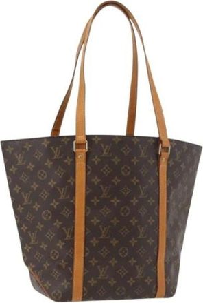 Louis Vuitton Vintage, unisex, Bruin, ONE Size, Leer, Pre-owned Tote Bag