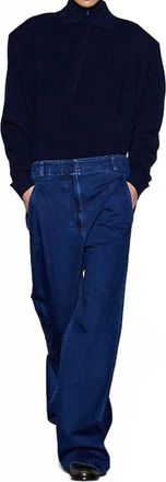 Tibi Classic Denim Barry Jean In Indigo