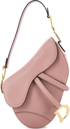 Dior Saddle Handbag Leather Medium shoulder bag - Beige