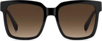 Kate Spade New York Shira 55mm Sunglasses in Black/brown Sf at Nordstrom