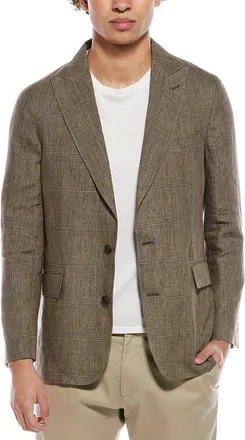 Todd Snyder Todd Snyder Plaid Linen Sutton Jacket