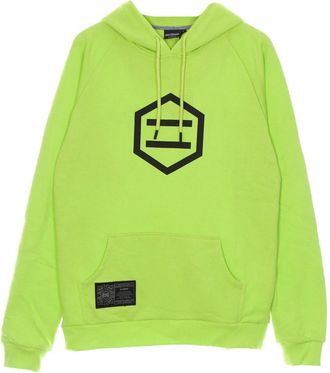 Dolly Noire Logo Hoodie Geel/Zwart - Heren - Hoodies - Groen - S - Katoen - Hoodies & sweatvesten