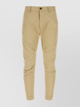 Dsquared2 cotton mid-rise tapered chino trousers
