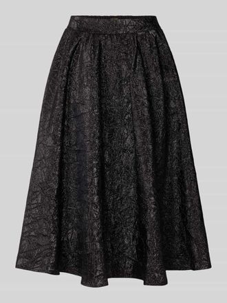 Miss Goodlife Midirock mit Effektgarn in BLACK, Gr&ouml;&szlig;e M